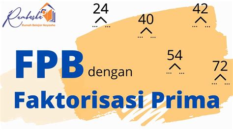 Mencari FPB Dengan Faktorisasi Prima YouTube