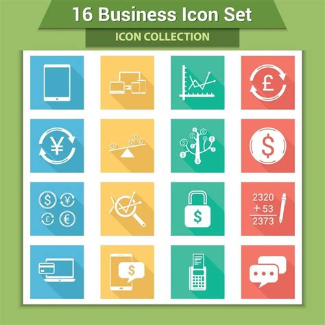 Business Icon Set 1984435 Vector Art At Vecteezy