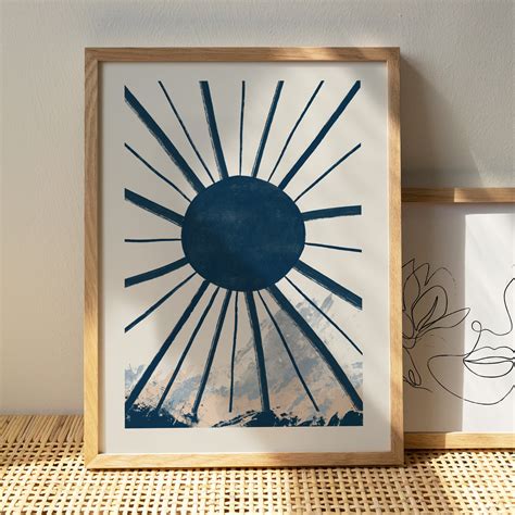 Blue Sun Art Print — HypeSheriff US