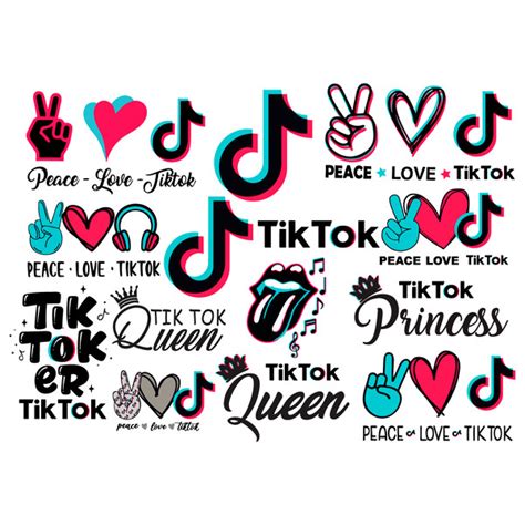 Bundle Tiktok Svg Tiktok Svg Queen Svg Tik Tok Logo Svg D Inspire Uplift