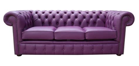 Purple Leather Sofa - Odditieszone