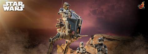 Hot Toys TMS Star Wars The Clone Wars ARF Trooper And St Legion AT RT AcareToys