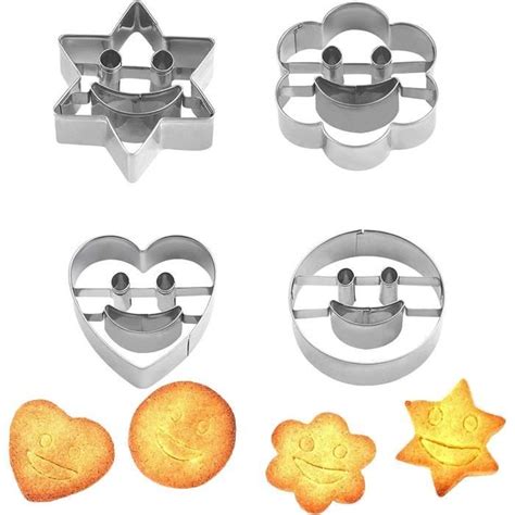 Moule À Biscuits Géométriques Moule Smiley Coupe Biscuits En Forme 3D