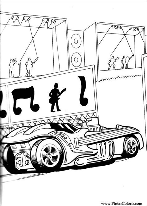 Desenhos Para Pintar E Colorir Hot Wheels Imprimir Desenho