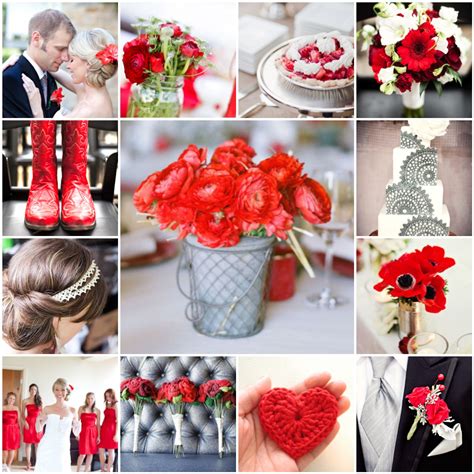 Red & Silver DIY Wedding | The Blushing Bride