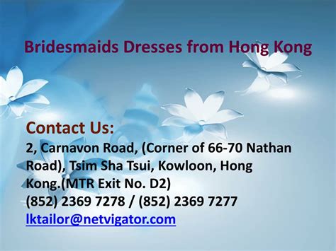 PPT - Custom Wedding Dress Hong Kong | Bridesmaids Dresses From Hong