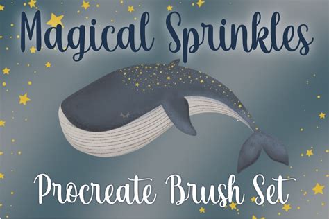 Magical Sprinkles Procreate Brush Set Graphic By Svgenie · Creative Fabrica