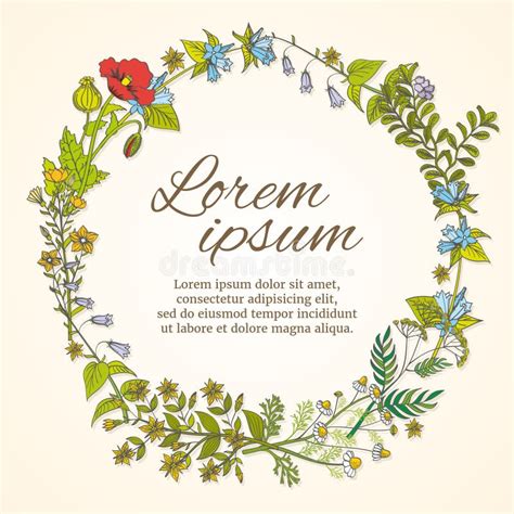 Blom Ram Med Den Hand Drog Mallen F R L Sa Blommor F R Att Gifta Sig