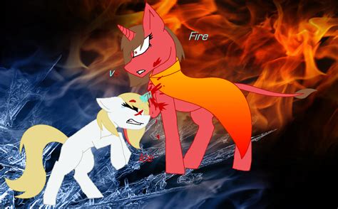 Fire Vs Ice By Nightfallandicestorm On Deviantart