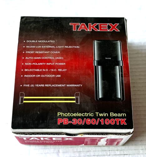 TAKEX PHOTOELECTRIC TWIN BEAM PB 30 60 100TK EBay