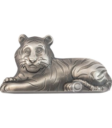 Charming Tiger Tiger Lunar Year Oz Silber M Nze Togrog Mongolia