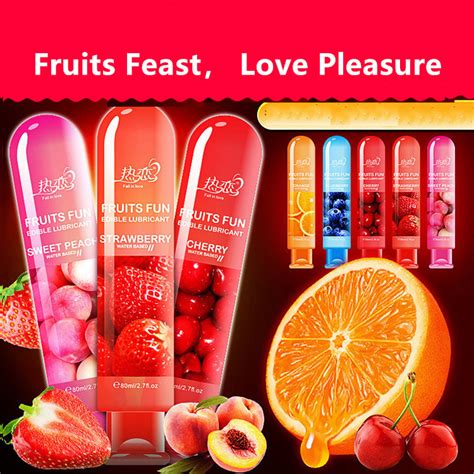 Dropshipping Sexual Lube Ml Water Based Personal Fruit Flavored Vaginal Oral Edible Sex