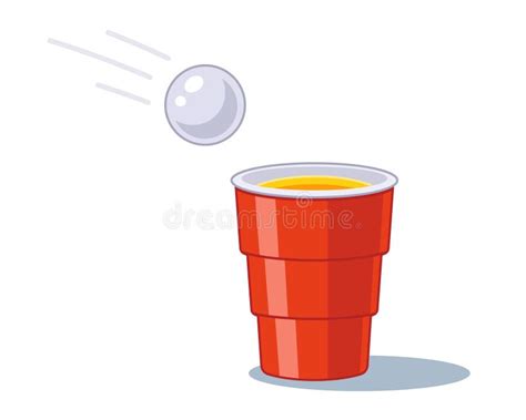 Beer Pong Red Plastic Cup Vector Stock Illustrations 152 Beer Pong