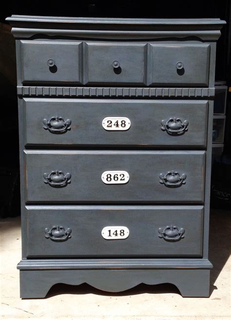 Dresser With Annie Sloan Graphite And Clear And Dark Wax Annie Sloan Graphite Furniture