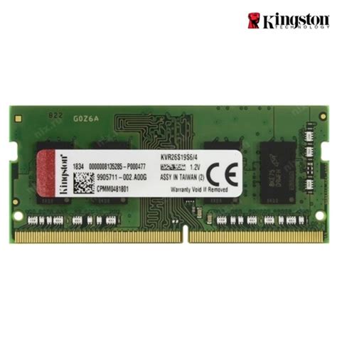 Kingston KVR26S19S6/4 DDR4 2666MHZ RAM Notebook | Shopee Thailand