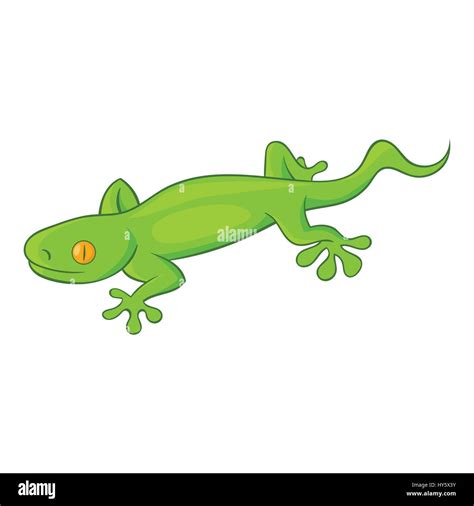 Green gecko lizard icon, cartoon style Stock Vector Image & Art - Alamy