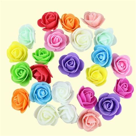 Fleur Sechee Random Mixed Pcs T Tes De Roses Artificielles Pe De