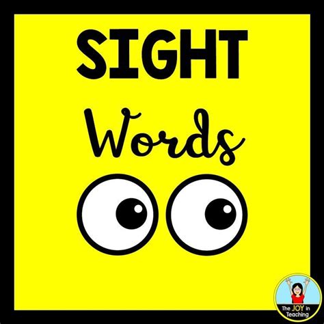 Sight Words | Sight words, Learning sight words, Sight word worksheets