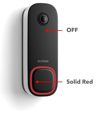 ecobee Smart Doorbell Camera (wired) Lights and Sounds