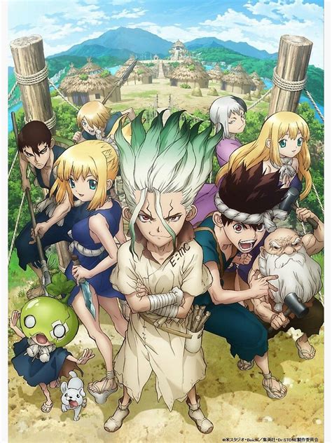 Dr Stone Senku Kohaku Chrome Poster By Lawliet1568 Anime