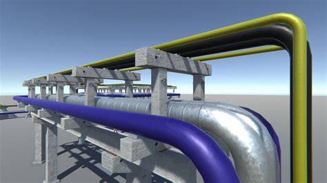 Modular Industrial Pipe Concrete Trestle