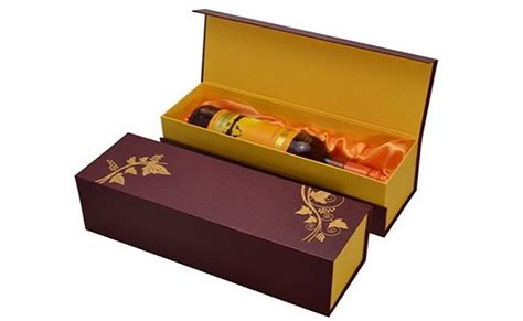 Custom Wine Box Packaging Golden Idea