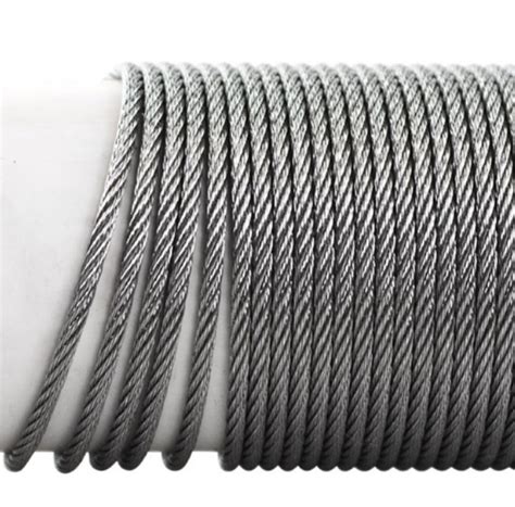 Galvanized Steel Cable Steel Wire Rope 6X37 FC Iwrc Rhrl Dia 14mm