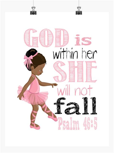 God Is Within Her She Will Not Fall Print Psalm 46 5 Psalm Print Bible