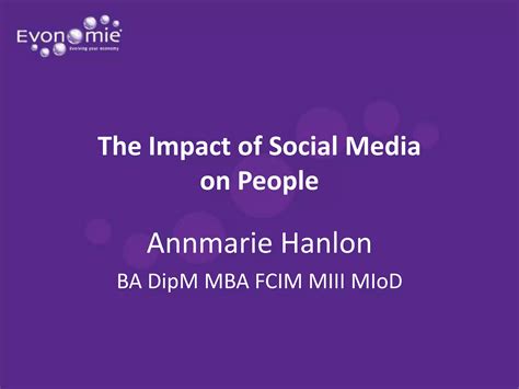 The Impact Of Social Media Ppt