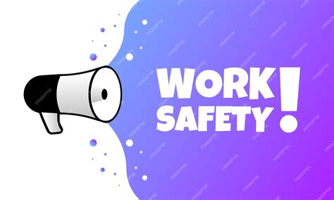 Premium Vector Work Safety Sign Flat Style Vector Illustration