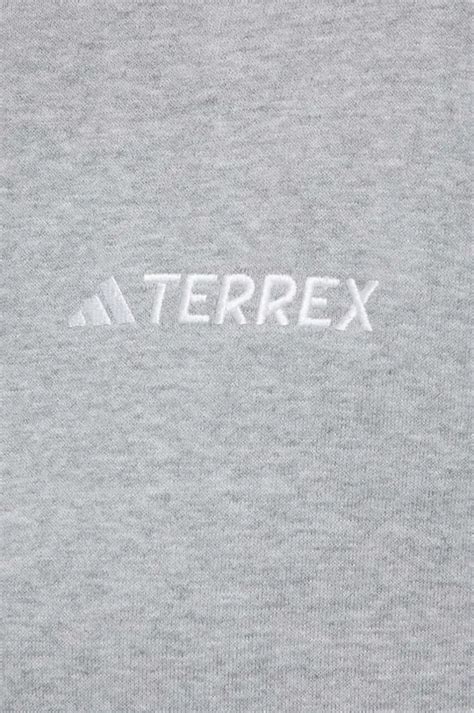 Кофта adidas TERREX колір сірий з капюшоном меланж | ANSWEAR.ua