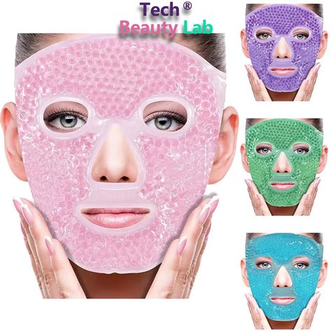 Ice Cold And Hot Heat Full Face Eye Mask Sleeping Ice Pack Reduce Face Puff Dark Circles Gel