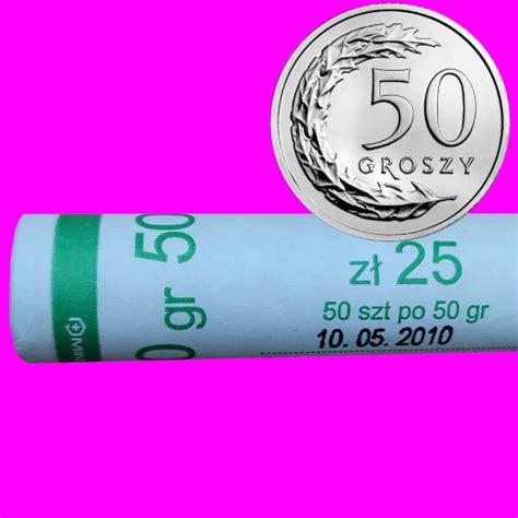 50 Gr Groszy 2010 Mennicze Rolka Bankowa 15733879967 Allegro Pl