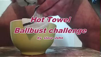 Hot Towel Ballbust Challenge By John XVIDEOS