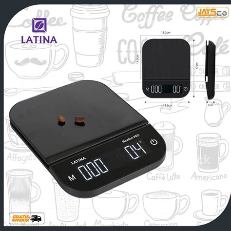 Latina Newton Pro Scale Timbangan Digital Coffee Kopi Teh Tea Dapur Lazada Indonesia