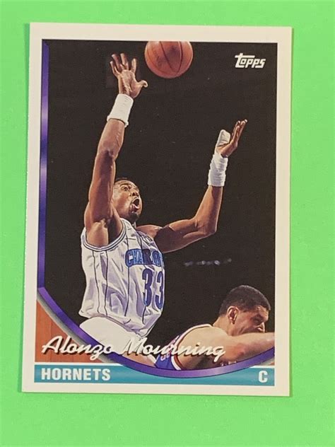 1993 94 Topps Alonzo Mourning 170 Charlotte Hornets Q EBay