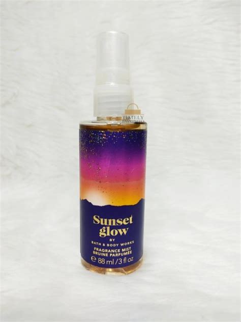 BBW Sunset Glow Fine Fragrance Mist 88ml Travel Size Beauty Personal