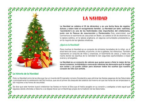 LA Navidad investigación LA NAVIDAD La Navidad se celebra el 25 de