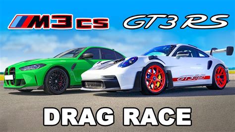 Drag BMW M3 CS Porsche 911 GT3 RS