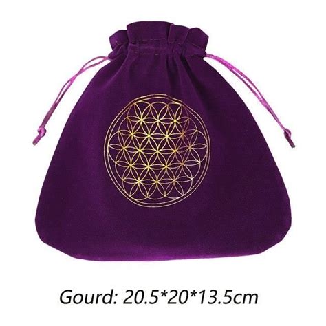 Jeu De Des Sac De Rangement En Velours Pentagramme Tarot Oracle