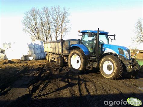 New Holland T6080 PC Przyczepa Obrazek Fotka Zdjecie Photo