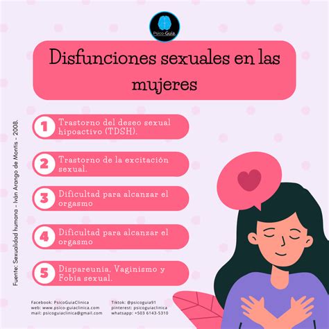 Disfunciones Sexuales En Las Mujeres Psico Guia ️