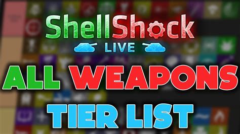 ShellShock Live COMPLETE Weapons Tier List YouTube