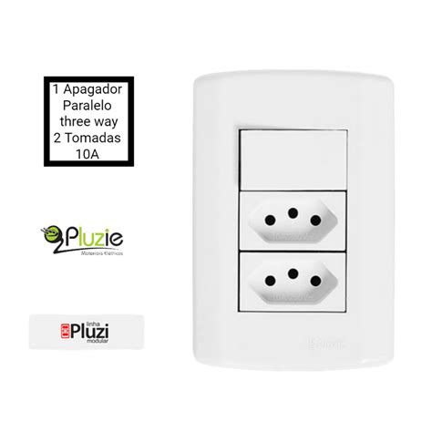 Dupla Tomada A V P T Apagador Interruptor Paralelo Three Way