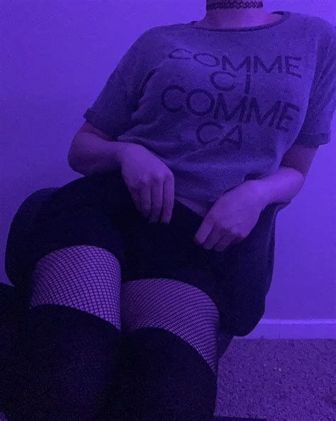 Discover more like Femboy: First time trying stockings with Thigh Highs