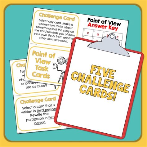 Point Of View Task Cards Beginner Set Print Digital Google Apps