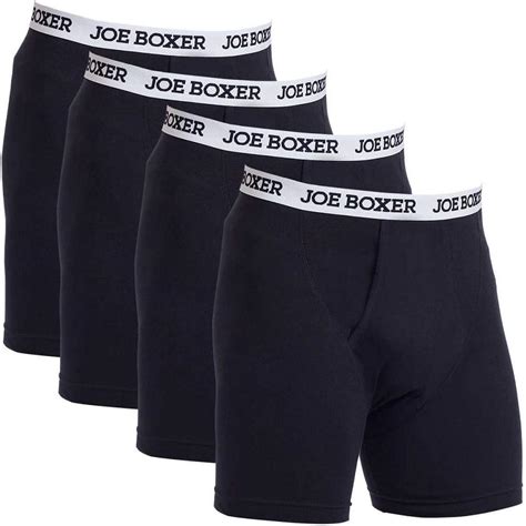 Joe Boxer Men S Boxer Briefs 4 Pack Large Black Amazon Ca Clothing Shoes And Accessories