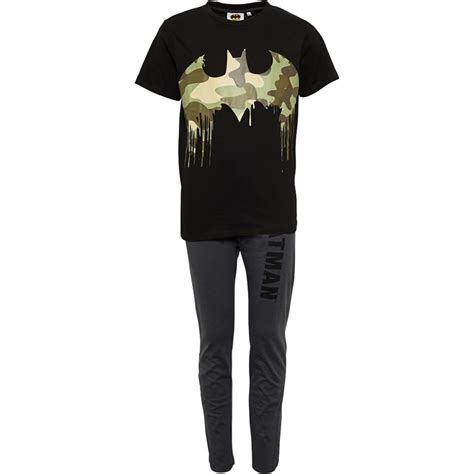 Batman Jungen Dc Comics Pyjama Pyjama Mehrfarbig