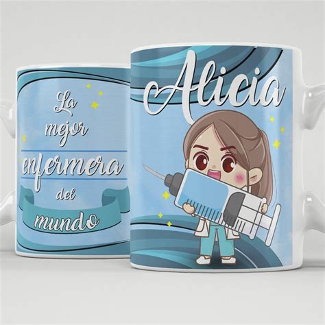 Taza Enfermera Personalizada Con Nombre En 2023 Tazas Personalizadas