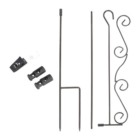 garden flag pole stand 4